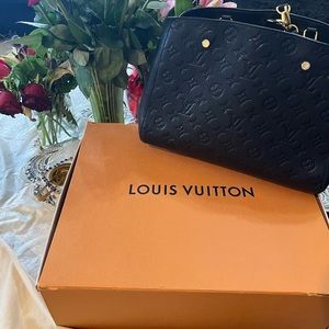 Louis Vuitton Black Montaigne MM $3500